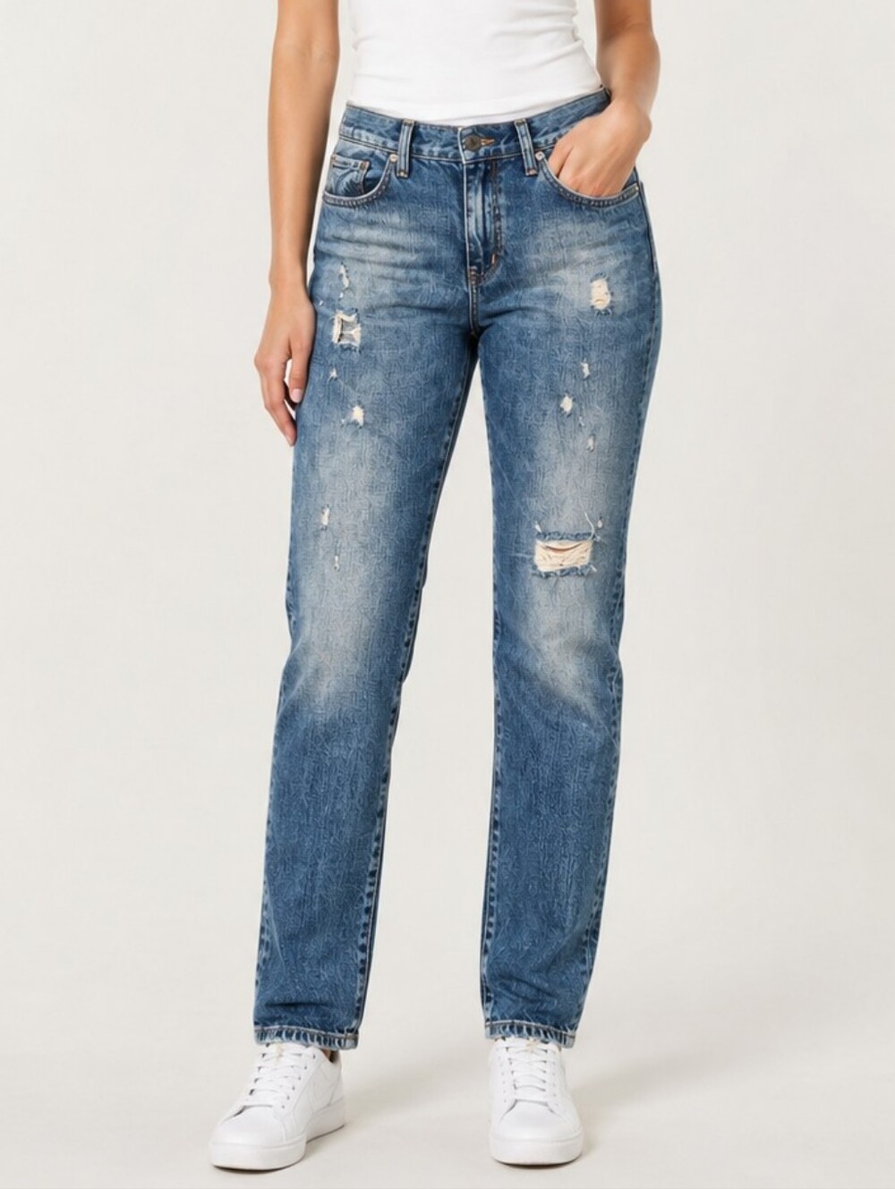 NWT Denim & Supply Ralph Lauren Vintage Distressed Skinny Boyfriend Jeans 27